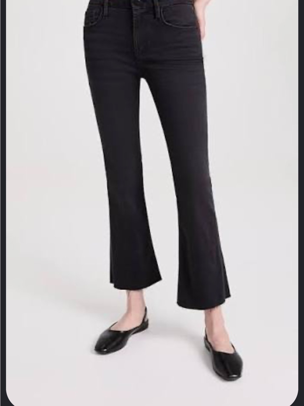 Frame Le Crop Mini Boot Black Jean